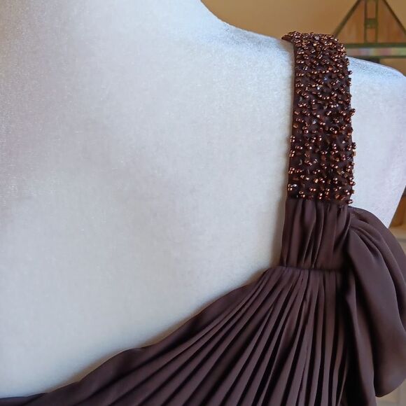 Bari Jay One Shoulder Long Chiffon Dress: Bridesmaid, Old Money,  Opening Nite - Picture 10 of 12